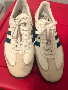 Teal Stripe Adidas Samba
